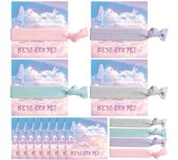 VorkiVecKi Thanks Shimmer Hair Bands - Super Singer Star Decorations 20Pcs Colorful Card Glitter Elastic Best Era Yet Music Birthday Party Favor Decoration for Women Fans Concert Celebration