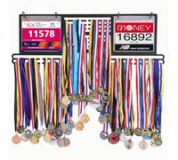 Vorlich® Race Bib and Medal Display, Medal Hanger Display, Wall Mounted Medal Hanger, Display Over to 100+ Medals & 200+ Race Bibs