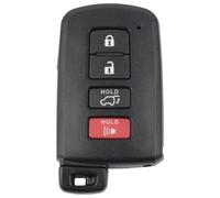 Vornec Car Key Fob Replacement for Toyota Highlander (2014-2019) - Smart Remote with FCC ID HYQ14FBA - OEM P/Ns 89904-0E121, 89904-0E120 - Uncut Emergency Key Included