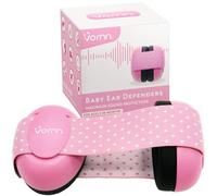 VORNN Baby Ear Defenders & Infant Headphones Noise Cancelling Earmuffs for Babies and Toddlers 0-36 Months in Pink | CE & UKCA Certified for Hearing Protection, Comfortable Fit & Safe Sleep