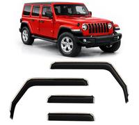 Voron Glass Deflectors compatible with Jeep Wrangler 18-26 In-channel 4Pcs