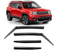 Voron Glass Deflectors for/compatible with Jeep Renegade 14-26 Tape-on 4Pcs