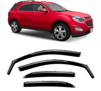Voron Glass in-Channel Extra Durable Rain Guards for Chevrolet (Chevy) Equinox 2010-2017, Window Deflectors, Vent Window Visors, 4 Pieces - 220105