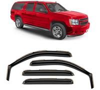Voron Glass in-Channel Extra Durable Rain Guards for Chevrolet (Chevy) Suburban 1500 2007-2014/Suburban 2500 2007-2013, Window Deflectors, Vent Window Visors, 4 Pieces - 200267