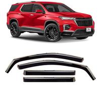 Voron Glass in-Channel Extra Durable Rain Guards for Chevrolet (Chevy) Traverse 2018-2021, Window Deflectors, Vent Window Visors, 4 Pieces - 220118