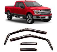 Voron Glass in-Channel Extra Durable Rain Guards for Ford F150 2015-2020 SuperCab, Window Deflectors, Vent Window Visors, 4 Pieces - 230095