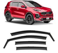 Voron Glass in-Channel Extra Durable Rain Guards for Kia Sportage 2017-2022, Window Deflectors, Vent Window Visors, 4 Pieces - 200310