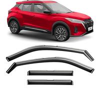 Voron Glass in-Channel Extra Durable Rain Guards for Nissan Kicks 2019-2024, Window Deflectors, Vent Window Visors, 4 Pieces - 200432