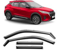 Voron Glass in-Channel Extra Durable Rain Guards for Nissan Kicks 2019-2024, Window Deflectors, Vent Window Visors, 4 Pieces - 200432