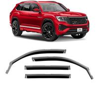 Voron Glass in-Channel Extra Durable Rain Guards for Volkswagen Atlas 2018-2022, Window Deflectors, Vent Window Visors, 4 Pieces - 200256