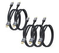 Vorothin 8K HDMI Cable 3FT 5-Pack, 48Gbps High Speed HDMI Cable 2.1, 4K@120Hz/144Hz 8K@60Hz, HDR10 eARC HDCP 2.2/2.3 for PC, PS5, Xbox Series X, Laptop, Monitor, HDTV, LG OLED TV, Roku TV, Soundbar