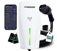 Vorsprung Alpha Max 7.4Kw Tethered Ev Charger, Ozev Approved, White