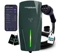 Vorsprung Alpha Max Tethered Ev Charger 7.4Kw, Type 2 Socket, Wifi, Ethernet & Rfid, Ocpp 1.6J, Ip65, 3-Year Warranty, Grey