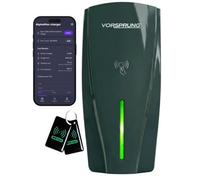 Vorsprung Alpha Max Untethered Ev Charger 7.4Kw, Type 1 & 2 Socket, Wifi, Ethernet & Rfid, Ocpp 1.6J, Ip55, 3-Year Warranty, Grey