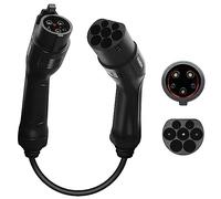 VORSPRUNG® EV Adapter from Type 1 EV Vehicle (ONLY) to a Type 2 Charger or Cable - 32A Electric Car Charging Converter, for conversion, Electric Vehicles, T1 Cars to T2 Adaptors Chargers Cables
