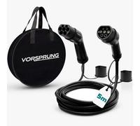 Vorsprung Fast Ev Charging Cable - Type 2 To Type 2, 32A 7.6Kw, High Quality, Ip65, Free Storage Bag - 5 Meters