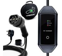 VORSPRUNG® Portable EV Charger Type 2, 10A, 250 Watt 8 meters with Carry Case | Rapid Electric Vehicle Portable Charging Cable T2, EV Charger 3 Pin UK Plug to Type 2 for All Type 2 EVs/Phevs