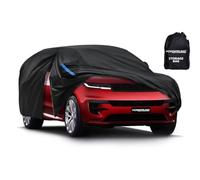 VORSPRUNG® Universal Car Cover (4 Sizes) | Driver Side Zip | Waterproof All Weather | Snow/Sun proof | UV Protection Windproof Outdoor | Full Fitted Car Cover | Length 460-480cm | Fits SUV's and 4X4's
