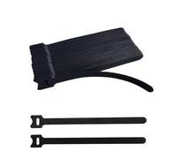 VORTALIS 8 Inches 60 PCS Black Reusable Cable Ties,Multi-purpose Adjustable Cord Straps,Cable Organizer,Cord Wrap and Hook Loop Cords Management,Adjustable Cord Ties