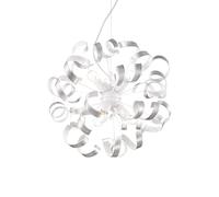 Ideal Lux Vortex 6 Light Chandelier in a Silver Finish