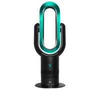 VORTEX AIR Pro Bladeless Space Heater and Cooler Turquoise Delight - Remote Oscillating Tower Fan with Timer and Adjustable 10 Speed Settings - 1.650W