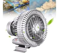 Vortex Blower Regenerative Ring Pump Single Phase for Sewage Aeration Aquarium，High-Pressure Vortex Ring Blower for Aquariums and Industrial Use - Efficient Regenerative Blower for Fish Farm
