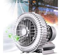 Vortex Blower, Ring Compressor 120W - 2200W for Fish Ponds, Side Channel Regenerative Compressor for Air Blowing, Suction, Wastewater Aeration, Single-Phase Gas Pump