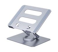 Vortex D086-Silver Ultimate Cutting-edge Durable Convenient Secure Cooling Aluminum 360-degree Effortlessly Rotating flexible desired angle stable portable Laptop/Tablet Stand (Silver)