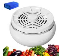 Vortex Fruit and Vegetable Washer, Portable Fruit Cleaner Device with Electrolysis Technology, IPX7 Waterproof Veggie Wash Spinner for Meat, Seafood and Grains, USB Rechargeable (White)