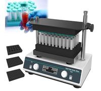 Vortex Mixer Digital Display, Multi-Tube Shaker with Adjustable Speed 500-3000 RPM for Laboratory Research and Mixing Applications