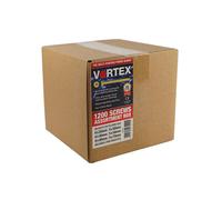 Vortex Multi-Purpose Woodscrews ZYP CE - 1200 Pce in Yellow Vortex Yellow