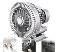 Vortex Ring Blower - 750W/1.01HP for Aeration & Vacuum Applications, Ideal for Wastewater and Aquarium Use