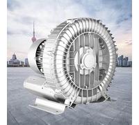Vortex Ring Blower Regenerative Blower High-Pressure Industrial Vacuum Pump for Air Blowing Or Suction, Low Noise Air Pump for Aquarium Oxygen Supply and Air Dusting(550W/0.74HP)