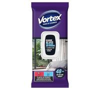 VORTEX Wet Wipes Windscreen Cleaning Wipes/Pack of 48 White Wipes/for Glass and Mirrors and Mirror Surfaces/Flip Top/Made in the EU