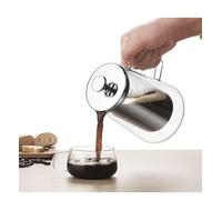 Vortex XLYTB650 Premium Double layer French Press 650ml Glass Coffee Pot - Elegant Design, Heat-Resistant, Perfect Brew for Home & Office, 2-3 Cups Capacity