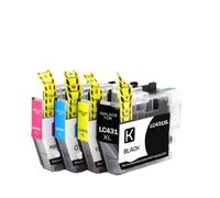 VortexLumen Dye Ink Cartridge LC431 LC431XL Compatible With DCP J1050DW DCP J1140DW MFC J1010DW J1050 Printer(LC431XL-1set)