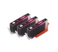 VortexLumen Ink Cartridge Compatible With Photosmart C6380 C6300 C5300 B010 5510 6510 6520 B209a Deskjet 3070A(3pcs Magenta)