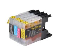 VortexLumen Ink Cartridge LC12/40/71/73/75/400/1220/1240 Compatible With DCP J525W J725DW MFC J430W J625DW J6510 J6710 J6910 J825 J5910DW(1set 4colors)