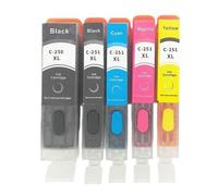 VortexLumen Refillable Ink Cartridge PGI-250 CLI-251 Compatible With MG5420 MG5422 MG5520 MG5522 MG5620 MG6320 MG6420 MG6620 MG7120(1Set 5pcs)