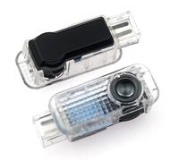 VortexQ6 2Pcs Car Door Lights, Puddle Lights, 4K HD Never Fade Welcome LED Logo Projector Lights, Compatible with A1 A3 A4 A5 A6 A7 A8 Q2 Q3 Q5 Q7 Q8 TT R8 (4 Ring+Letter)