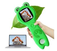 Vorth Microscope for Kids, 2 Inch Digital Microscope with 500X Magnification, 4× Zoom Handheld Camera Mini Pocket Magnifying Glass, Educational Science Toys for Ages 3+, Green