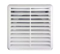 Vortice 46042 Fixed Ventilation Exterior Grille for use with 125mm / 5 Inch ducting (White)