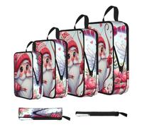 Vortithora 4 Set Valentine-Gnomes-Love-Arrow Compression Packing Cubes