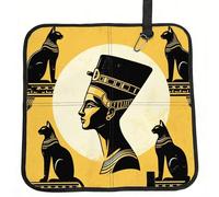 Vortithora Ancient-Egypt-Queen-Cats Foldable Stadium Seat Cushion Waterproof Portable Bleacher Pad Small Camping Mat For Camping Travel Outdoor Sports Events