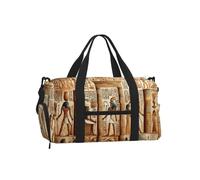 Vortithora Ancient-Egyptian-Civilization Sports Duffel Bag with Shoe Compartment