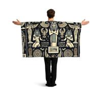 Vortithora Ancient-Egyptian-Gods Flag Cape With Sleeves For Adults, Polyester Wearable Flag Cloak, Lightweight Sports Fan Cape For Game Day, Bar Parties And Street Celebrations