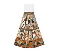 Vortithora Ancient-Egyptian-Hieroglyph-Murals Hanging Hand Towel Kitchen Towel