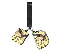 Vortithora Augenstern Ancient-Egypt-Egyptian-Pharaohs 2 Pouches Wristlet Wallet Dual Zipper Coin Purse