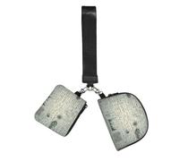 Vortithora Augenstern Math-Physics-Formula 2 Pouches Wristlet Wallet Dual Zipper Coin Purse