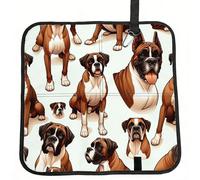 Vortithora Boxer-Dogs-Pattern Foldable Stadium Seat Cushion Waterproof Portable Bleacher Pad Small Camping Mat For Camping Travel Outdoor Sports Events